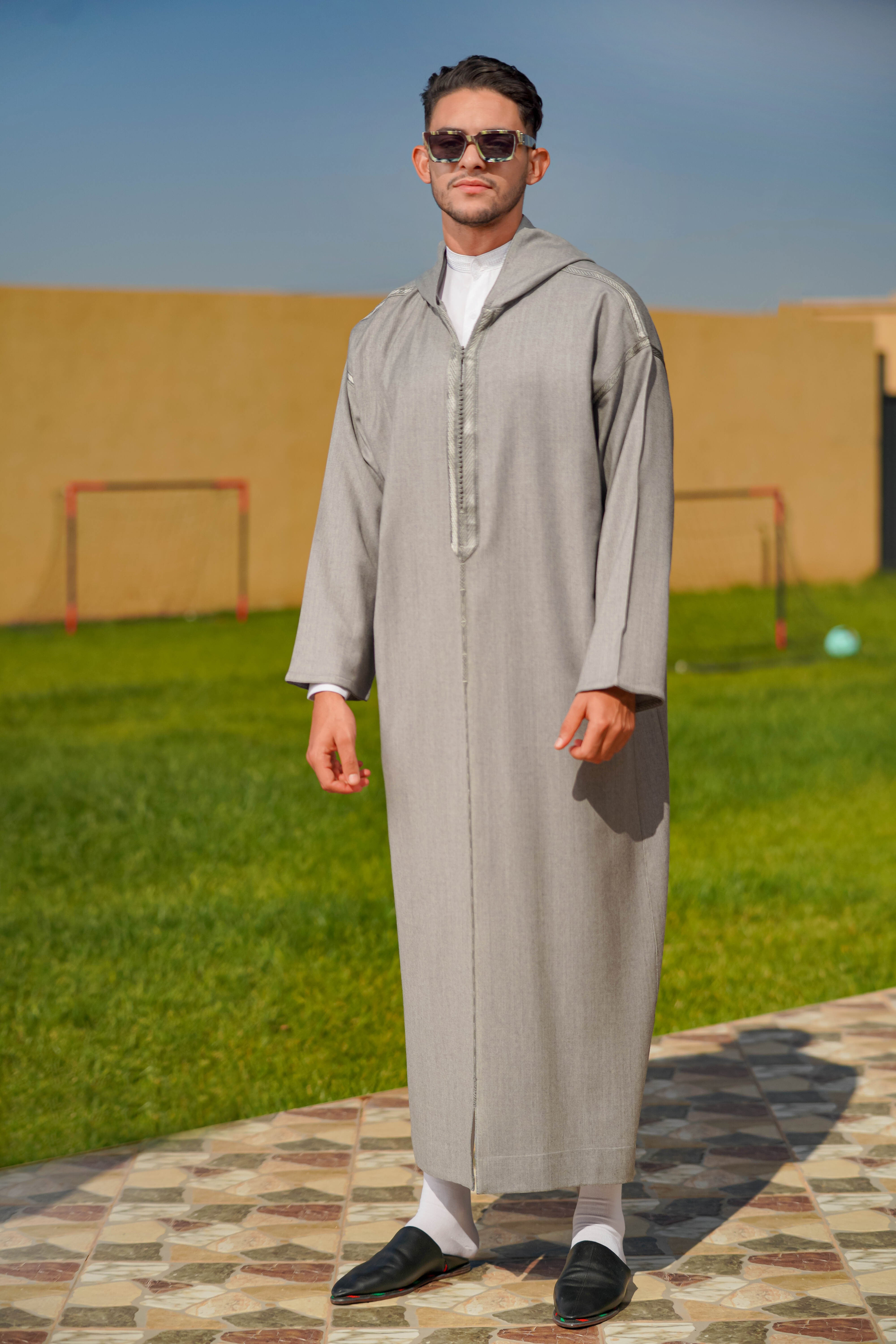 The Cotton Makhzani Sandy Taupe Djellaba