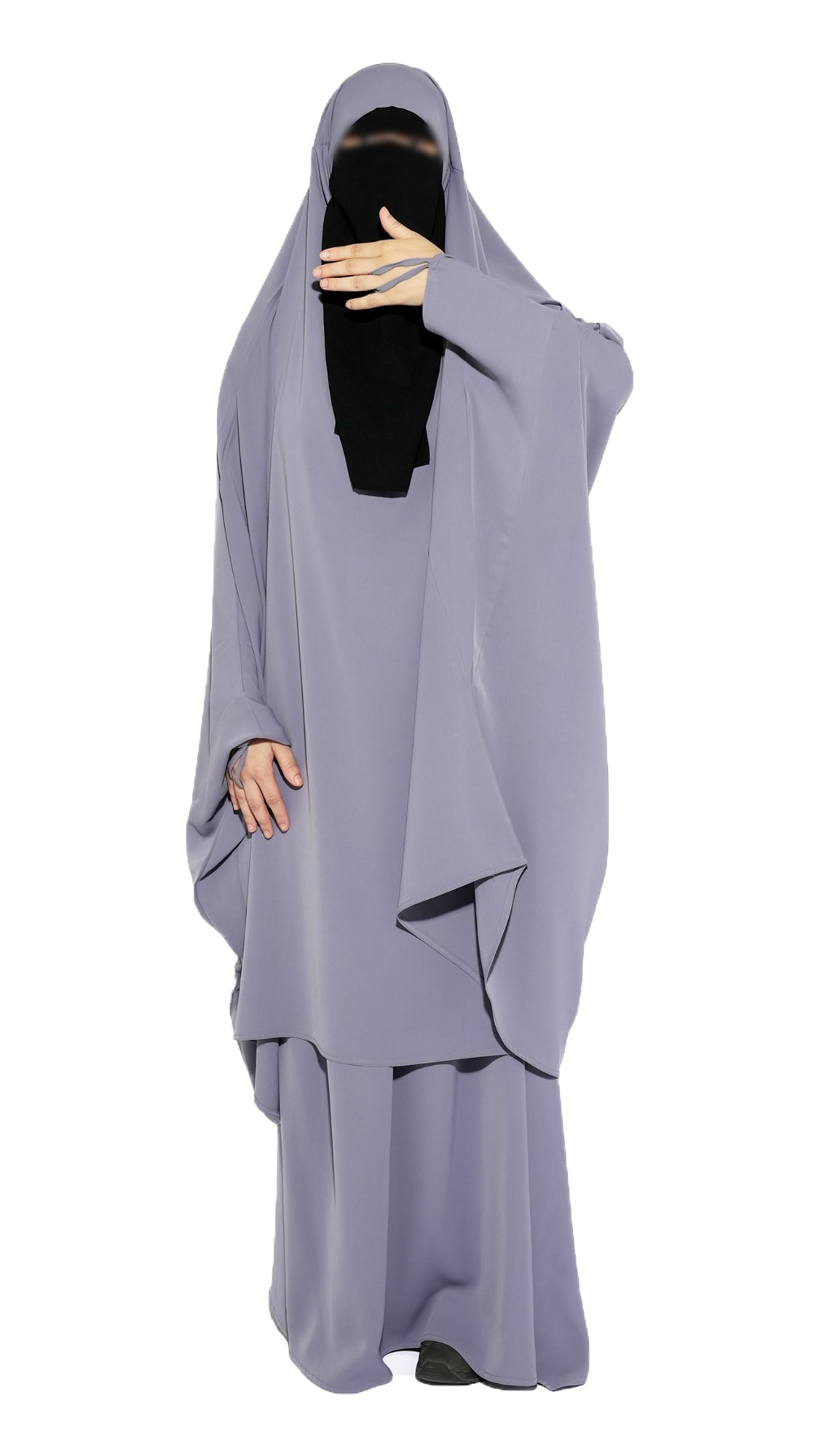 Rosa Maryam Pewter Gray Jilbab