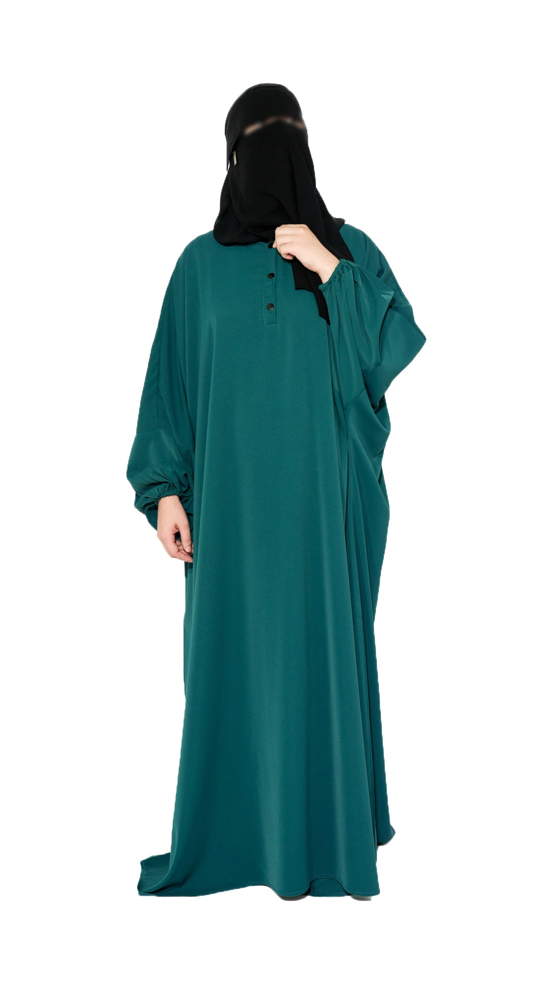 The Rosa Hafssa Pine Green Abaya