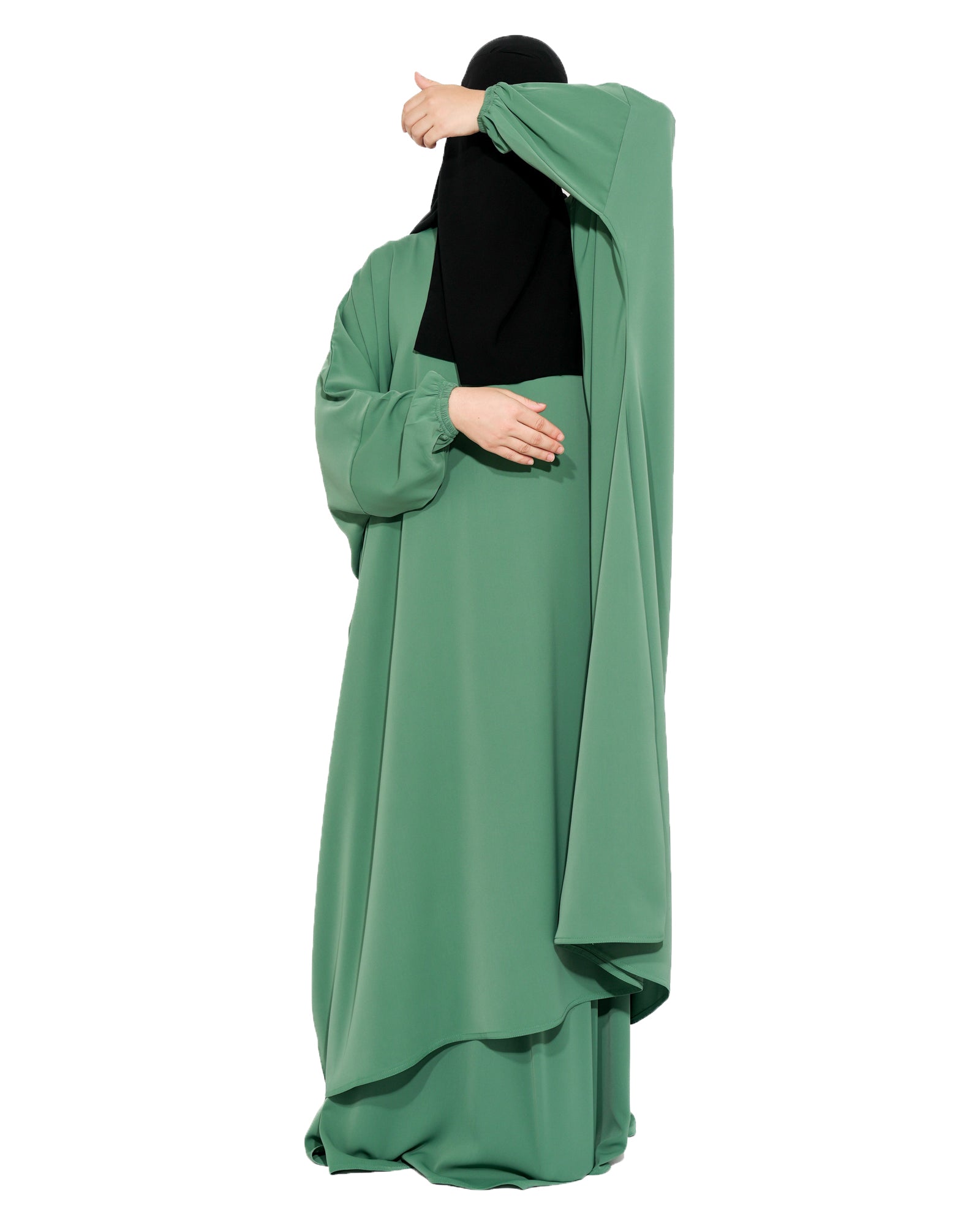 Rosa Joumana Hunter Green Abaya