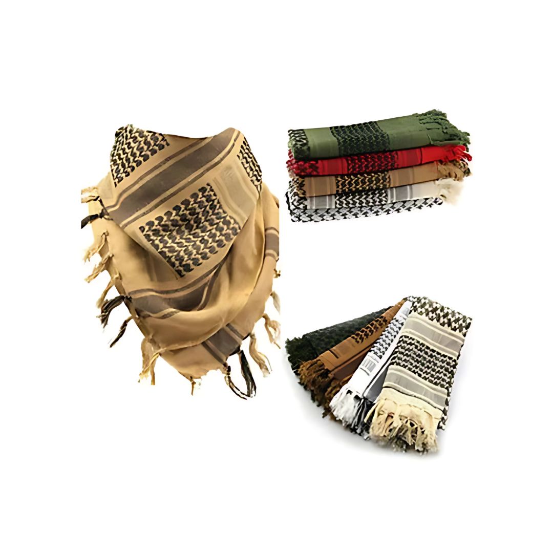 Traditional Arabian Desert Kefiyyah | Multi-Purpose Shemagh for Outdoor Activities